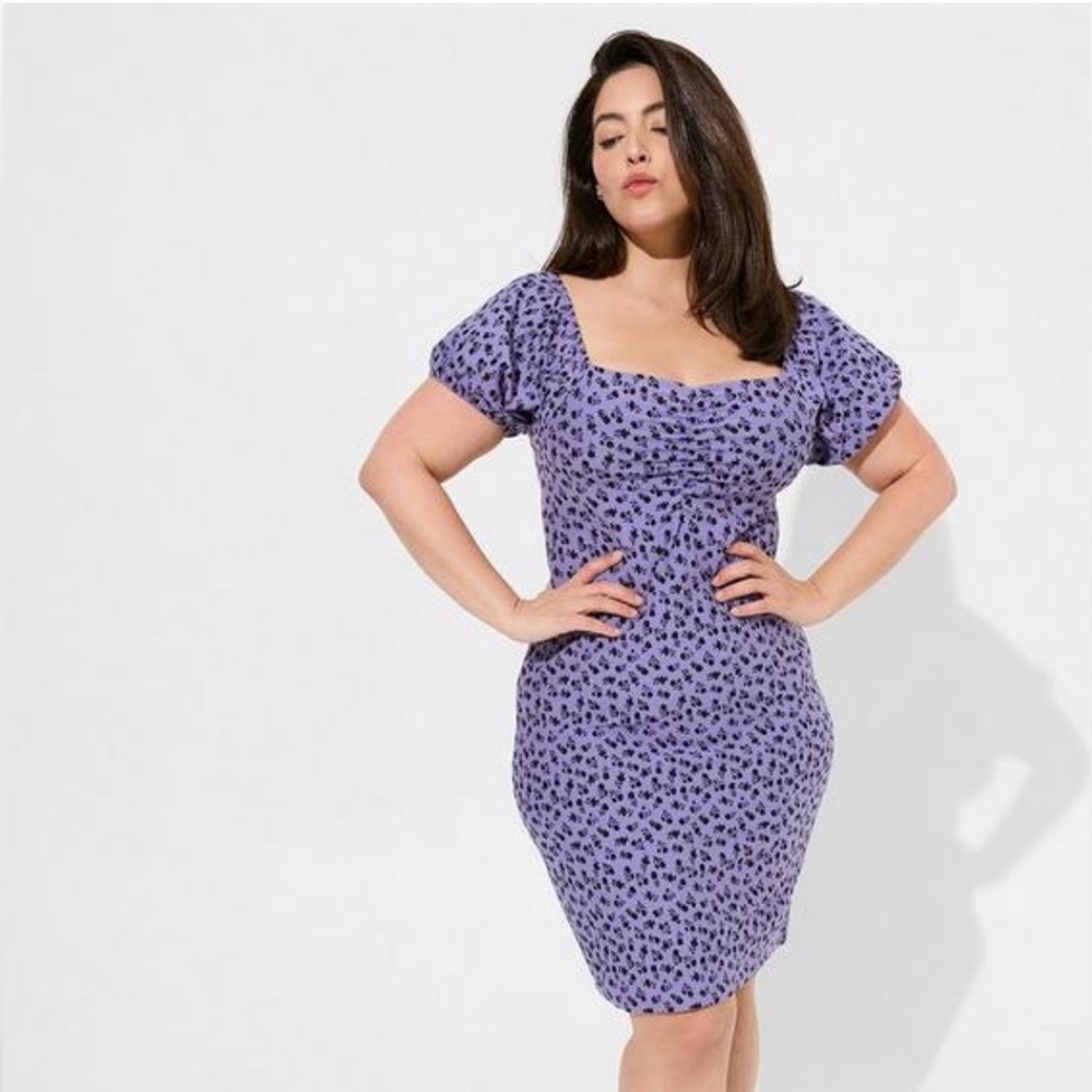 Torrid Betsey Johnson Mini Foxy Ruched Dress. Size 10 (00)